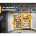 Whirlpool® 36-inch Wide Counter Depth 4 Door Refrigerator - 19.4 cu. ft. WRQA59CNKZ