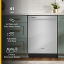 Whirlpool® Fingerprint Resistant Quiet Dishwasher with 3rd Rack & Large Capacity WDTA80SAKZ