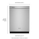 Whirlpool® Fingerprint Resistant Quiet Dishwasher with 3rd Rack & Large Capacity WDTA80SAKZ