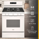 5.0 Cu. Ft. Whirlpool® Gas 5-in-1 Air Fry Oven WFG550S0LW