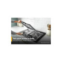 Whirlpool® 30-inch Gas Cooktop with EZ-2-Lift™ Hinged Cast-Iron Grates WCGK5030PB