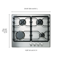 Whirlpool® 24-inch Gas Cooktop with Sealed Burners WCG52424AS