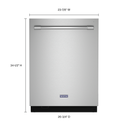 Maytag® Top control dishwasher with Third Level Rack and Dual Power Filtration MDB9979SKZ