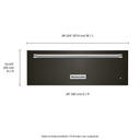 Kitchenaid® 27'' Slow Cook Warming Drawer with PrintShield™ Finish KOWT107EBS