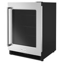Kitchenaid® 24" Undercounter Refrigerator with Glass Door KURR214KSB