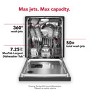 Kitchenaid® 44 dBA Dishwasher in PrintShield™ Finish with 360° Max Jets™ Third Rack KDFM404KBS