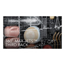 Kitchenaid® 44 dBA Dishwasher in PrintShield™ Finish with 360° Max Jets™ Third Rack KDFM404KBS
