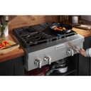 KitchenAid® 30'' 4-Burner Commercial-Style Gas Rangetop KCGC500JSS