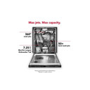 Kitchenaid® 360° Max Jets™ Third Rack Dishwasher with Fan-Enabled ProDry™ System, 44 dBA KDTM604KPS