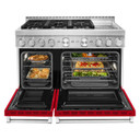 KitchenAid® 48'' Smart Commercial-Style Gas Range with Griddle KFGC558JPA