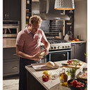 KitchenAid® 36'' Smart Commercial-Style Dual Fuel Range with 6 Burners KFDC506JIB