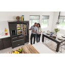 Kitchenaid® 25.8 Cu. Ft. 36" Multi-Door Freestanding Refrigerator with Platinum Interior Design and PrintShield™ Finish KRMF706EBS