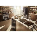 Kitchenaid® 30-Inch 5-Burner Gas Slide-In Convection Range KSGG700EBS