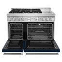 KitchenAid® 48'' Smart Commercial-Style Gas Range with Griddle KFGC558JIB