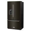 Kitchenaid® 23.8 cu. ft. 36" Counter-Depth French Door Platinum Interior Refrigerator with PrintShield™ Finish KRFC704FBS