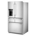 Kitchenaid® 25.8 Cu. Ft. 36" Multi-Door Freestanding Refrigerator with Platinum Interior Design KRMF706ESS