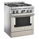KitchenAid® 30'' Smart Commercial-Style Gas Range with 4 Burners KFGC500JMH