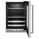 Kitchenaid® 24 Beverage Center with Glass Door and Metal-Front Racks KUBR314KSS