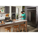 Kitchenaid® 25.5 Cu Ft. 42 Built-In Side-by-Side Refrigerator with PrintShield™ Finish KBSN702MBS