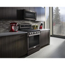 Kitchenaid® 30-Inch 5-Burner Gas Convection Range KFGG500EBS