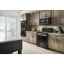 Kitchenaid® 30-Inch 5-Burner Gas Convection Range KFGG500EBS