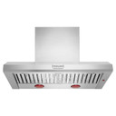 Kitchenaid® 48'' 585 or 1170 CFM Motor Class Commercial-Style Wall-Mount Canopy Range Hood KVWC958KSS