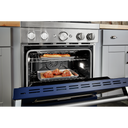 KitchenAid® 30'' Smart Commercial-Style Gas Range with 4 Burners KFGC500JIB