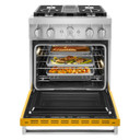 KitchenAid® 30'' Smart Commercial-Style Dual Fuel Range with 4 Burners KFDC500JYP