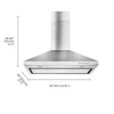 Kitchenaid® 36" Wall-Mount, 3-Speed Canopy Hood KVWB406DSS