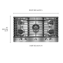 Kitchenaid® 36 5-Burner Gas Cooktop KCGS556ESS