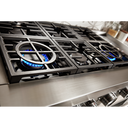 KitchenAid® 48'' Smart Commercial-Style Dual Fuel Range with Griddle KFDC558JMH