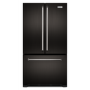 Kitchenaid® 22 cu. ft. 36-Inch Width Counter Depth French Door Refrigerator with Interior Dispense and PrintShield™ Finish KRFC302EBS