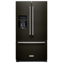 Kitchenaid® 26.8 Cu. Ft. Standard-Depth French Door Refrigerator with Exterior Ice and Water Dispenser KRFF577KBS