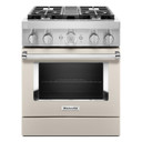 KitchenAid® 30'' Smart Commercial-Style Dual Fuel Range with 4 Burners KFDC500JMH