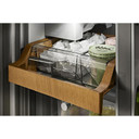 Kitchenaid® 19.4 cu. ft. 36-inch wide Counter-Depth 4-Door Refrigerator with PrintShield™ Finish KRQC506MPS