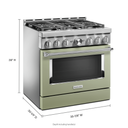 KitchenAid® 36'' Smart Commercial-Style Gas Range with 6 Burners KFGC506JAV