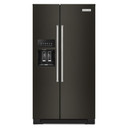 Kitchenaid® 19.9 cu ft. Counter-Depth Side-by-Side Refrigerator with Exterior Ice and Water KRSC700HBS
