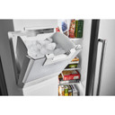 Kitchenaid® 19.9 cu ft. Counter-Depth Side-by-Side Refrigerator with Exterior Ice and Water KRSC700HBS