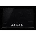 Jennair® 36" Lustre Stainless Radiant Glass Cooktop with Halo-Effect Knobs JEC3536HS