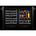 Jennair® NOIR™ 24" Built-In Undercounter Wine Cellar, Left Swing JUWFL242HM