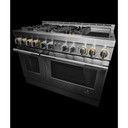 Jennair® 48" RISE™ Gas Professional-Style Range with Chrome-Infused Griddle JGRP548HL