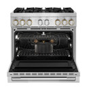 Jennair® 36" RISE™ Dual-Fuel Professional-Style Range JDRP436HL