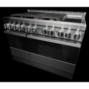 Jennair® 48" NOIR™ Gas Professional-Style Range with Chrome-Infused Griddle JGRP548HM