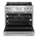 Jennair® 36" RISE™ Gas Professional-Style Range with Infrared Grill JGRP636HL