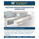 Jennair® Bottom Freezer Refrigerator Handle Kit W11644970