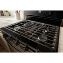 Whirlpool® 30-inch Smart Gas Range with Air Cooking Technology, Steam/Self Cleaning, Rapid Preheat 5.3 CuFt Capacity WFGS7530RB