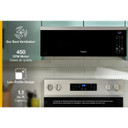 Whirlpool® 1.1 cu. ft. Smart Low Profile Microwave Hood Combination with 450 CRM 4-Speed Venting YWMML5530RB