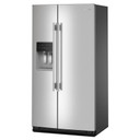 Kitchenaid® 28.7 Cu. Ft. Side-by-Side Refrigerator with Exterior Ice and Water Dispenser in PrintShield™ Finish KRSF536RPS