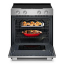 Kitchenaid® 5.3 Cu. Ft. Smart Slide-in Electric Range with Convection Cooking Modes YKSES330SPS
