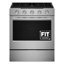 Kitchenaid® 5.0 Cu. Ft. Smart Slide-in Gas Range with Convection Cooking Modes and 2-in-1 Burner KSGS530SPS